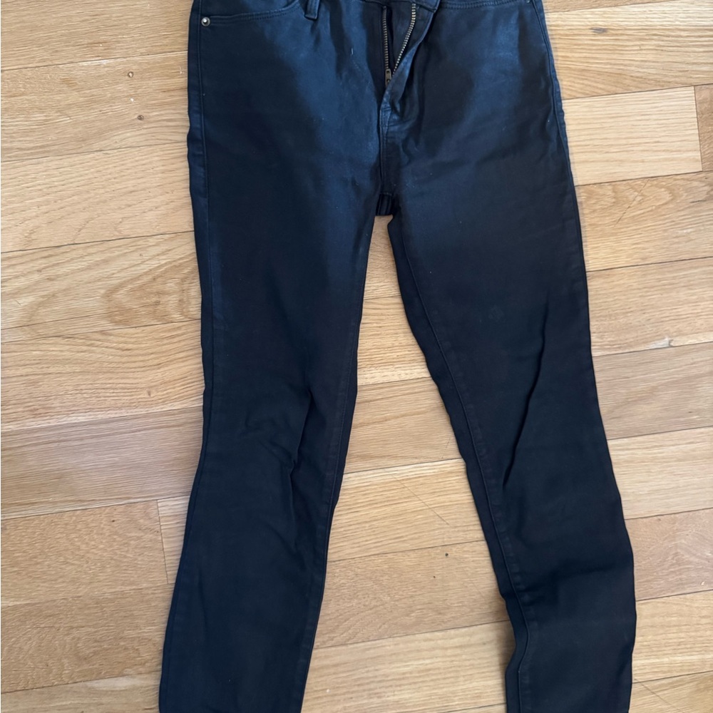 FRAME wax black pants size 23